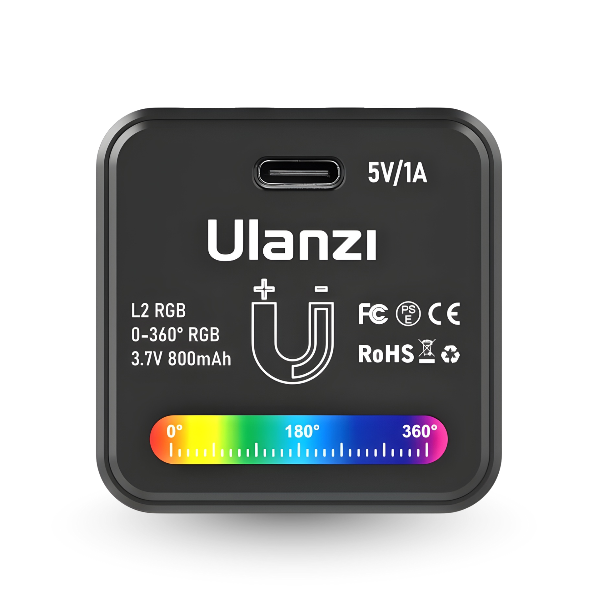 Ulanzi® L2 video RGB light תאורת צבעים מקצועית